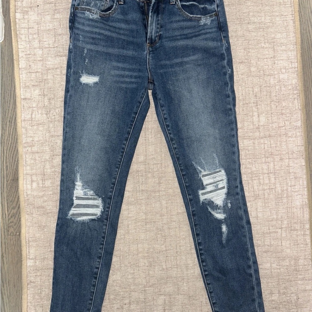 Aqua Distressed, Skinny Jeans, New Without Tags Size 27